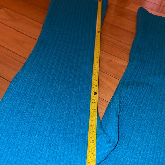 Storets Blue Knit Bootcut Pants - Picture 4 of 6